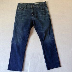 Mens AG Adriano Goldschmied THE EVERETT Slim Straight 33x28 33R Denim Blue Jeans